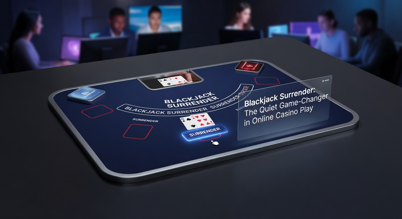 Strategie-Tabelle für Blackjack Surrender, die optimale Abgabemomente gegen Dealer-Karten zeigt