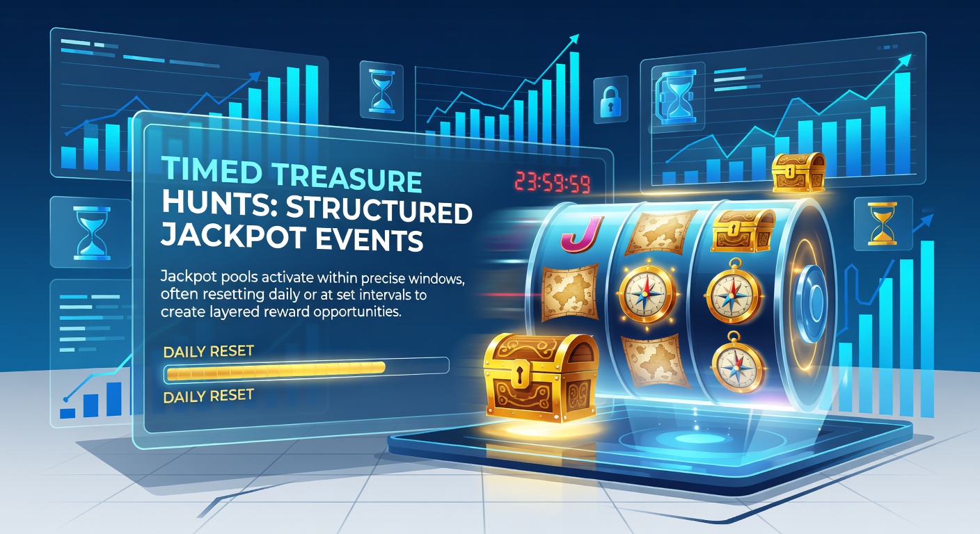 Darstellung von Online-Slot-Plattformen mit aktivierten Jackpot-Pools und zeitgesteuerten Events