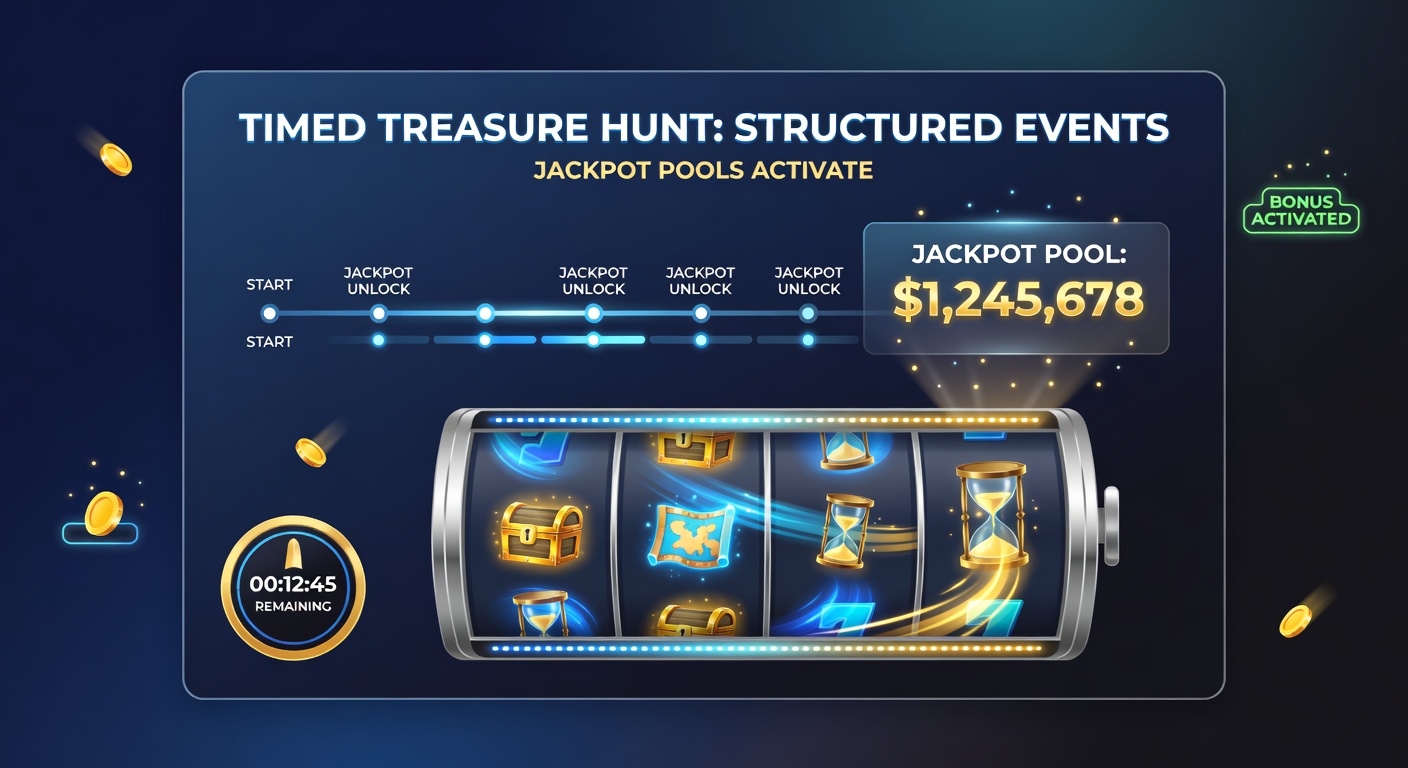 Illustration von gestaffelten Jackpot-Pools und täglichen Reset-Zyklen auf Slot-Plattformen